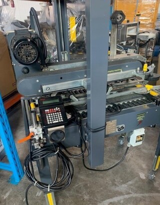 Verzenddozen tape sluiter Siat, SM2 50-240, grijs, bouwjaar 1989